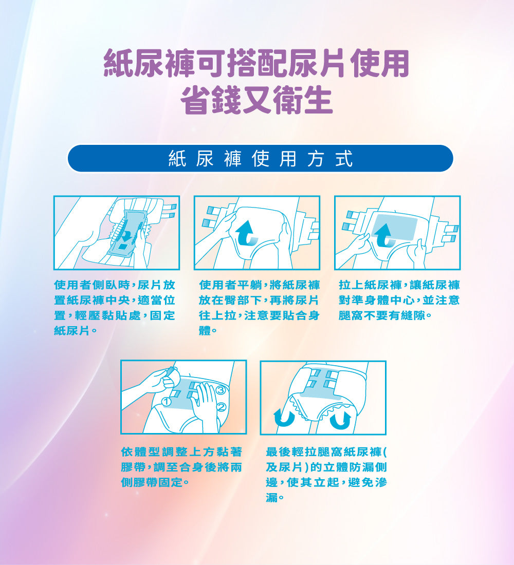 箱購|包寧安成人紙尿褲|安養包黏貼式乾爽防漏 M-L/L-XL