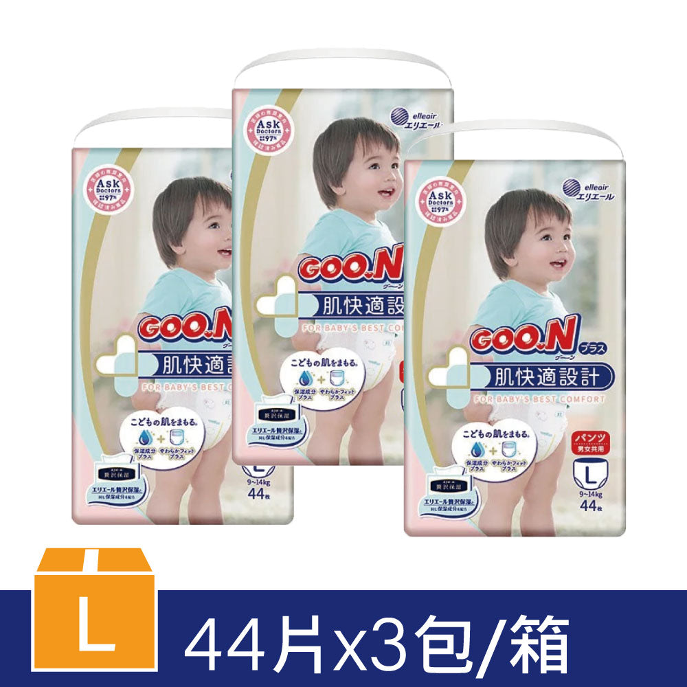 日本大王 肌快適(褲型)紙尿褲/尿布(3包/箱)-(M~XL)日本境內版