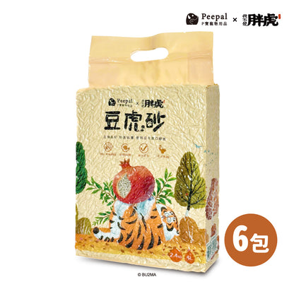 Peepal X 我不是胖虎-豆虎砂(豆腐貓砂)(2.4kg/6L) 箱購