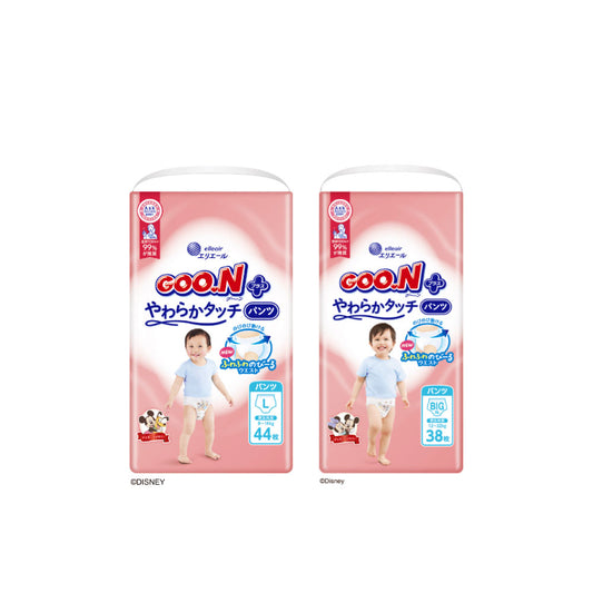 日本大王 柔觸肌(褲型)紙尿褲/尿布(3包/箱)-(L~XL)日本境內版