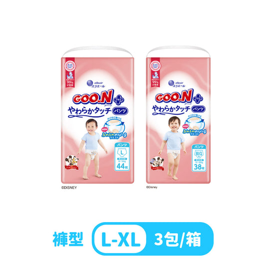 日本大王 柔觸肌(褲型)紙尿褲/尿布(3包/箱)-(L~XL)日本境內版